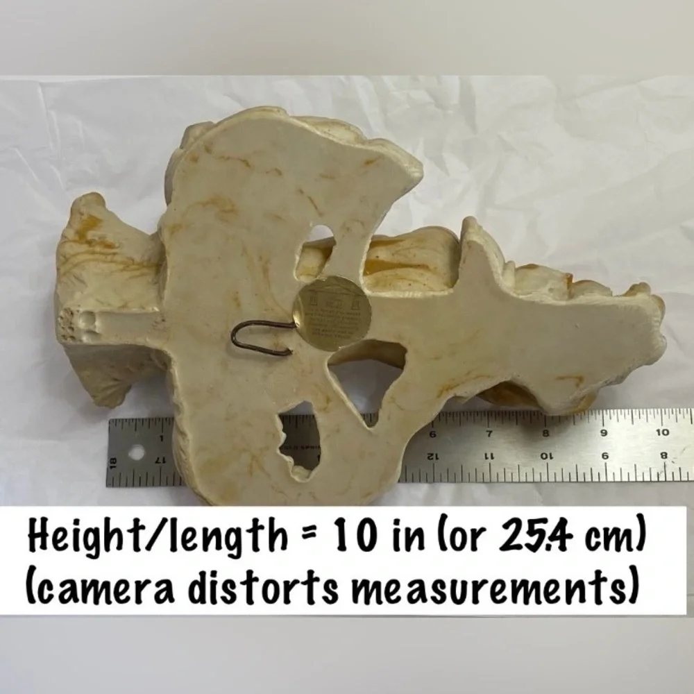 Heavy 10” Cherub Wall Candle Sconce Athena Marble ~Old Hollywood ~1960s - 1990s - Picture 5 of 11